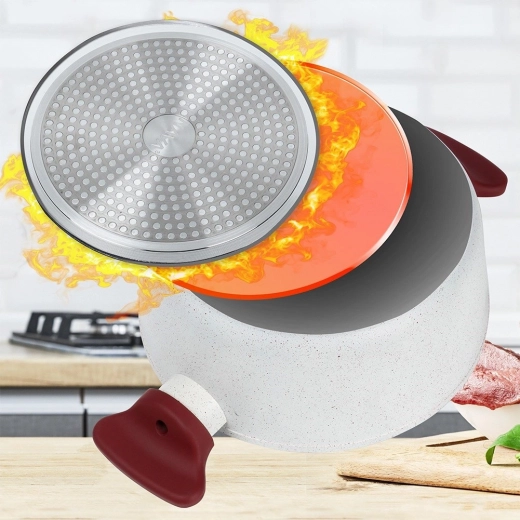 Indukcijsko dno za enakomerno porazdelitev toplote