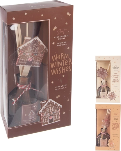 Božični aroma difuzor s palčkami 100 ml (3 različice)