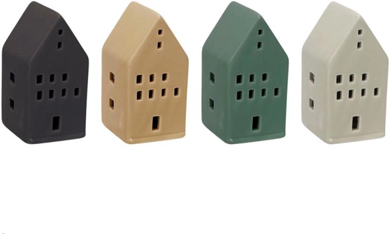 Božična LED hišica dekoracija 10,3 × 5,5 cm (mešanica motivov)