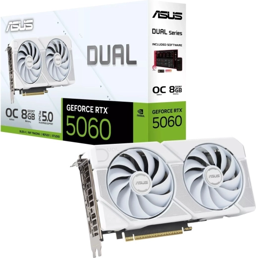 ASUS Dual GeForce RTX 5060 OC White 8GB