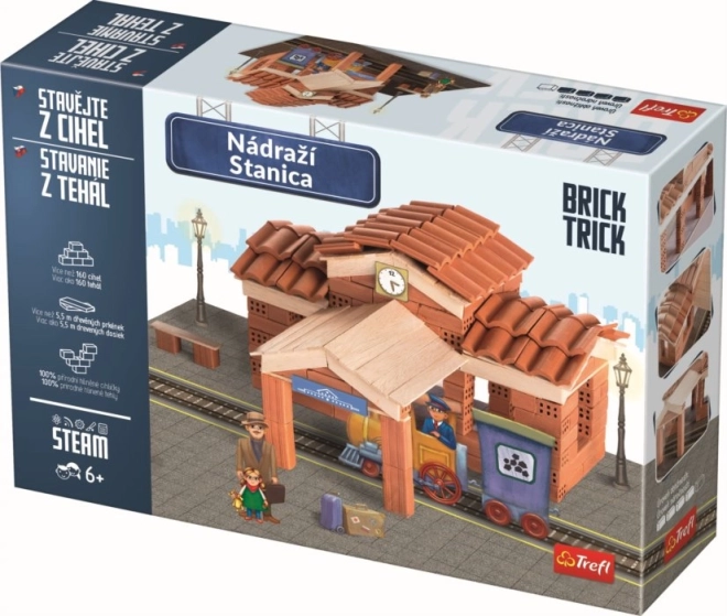 Gradbeni komplet BRICK TRICK Železniška postaja XL