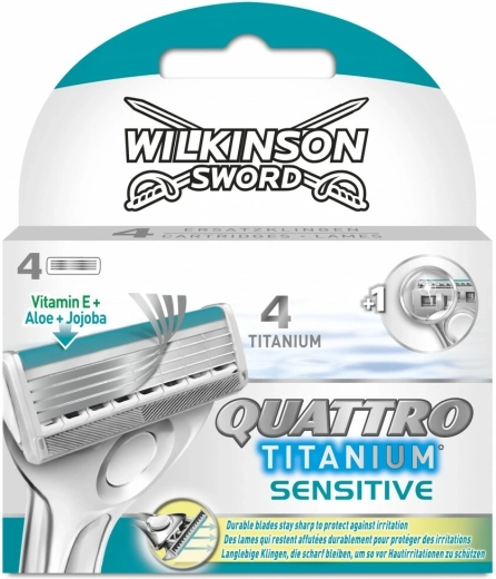 Wilkinson Quattro Titanium Sensitive replacement blades 4 pcs