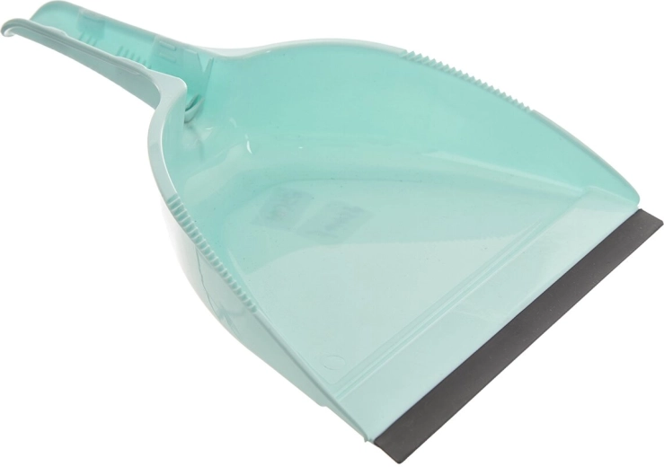 Smetišnica iz UH plastike z gumijastim robom Dust mix