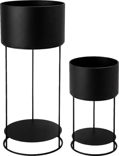 Durable matte black metal
