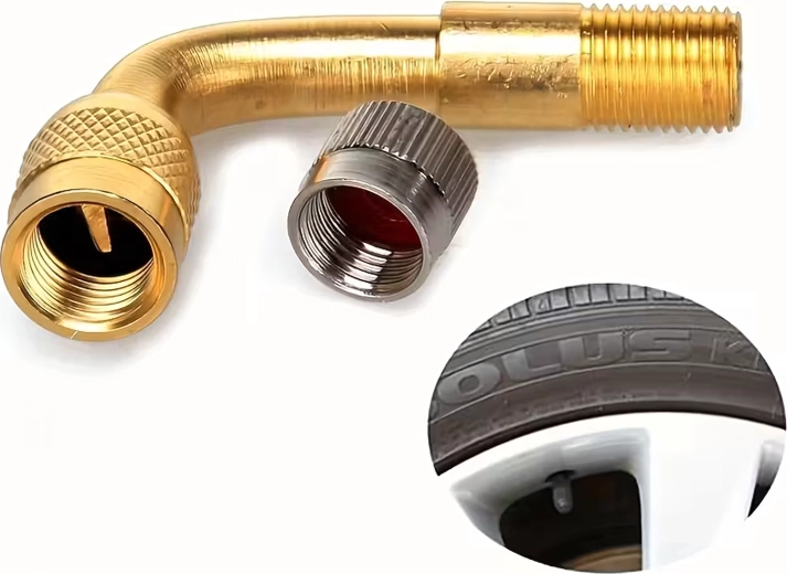 Kovinski kotni podaljšek ventila 90° – komplet 100 kos