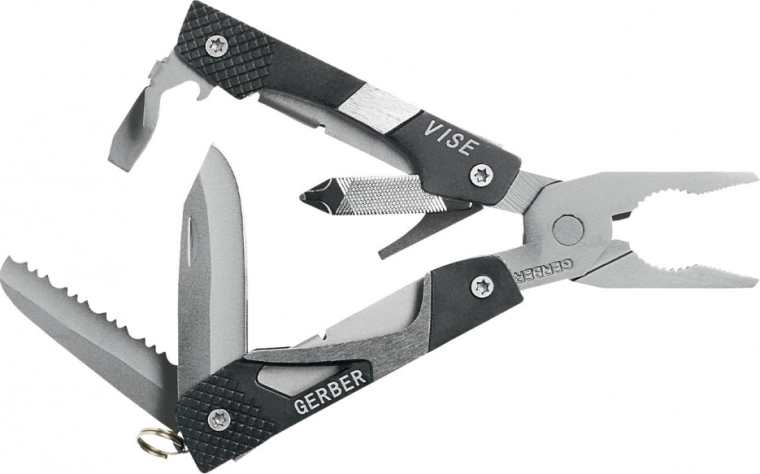 Multitool Gerber Vise Pocket Tool, črn, 10 funkcij