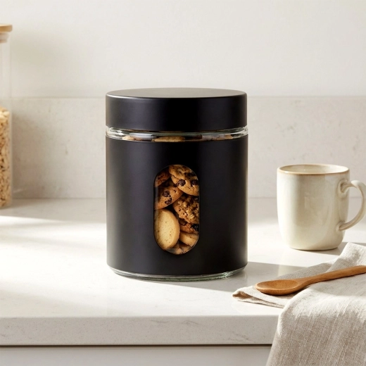 Odporno steklo in stilsko črno ohišje