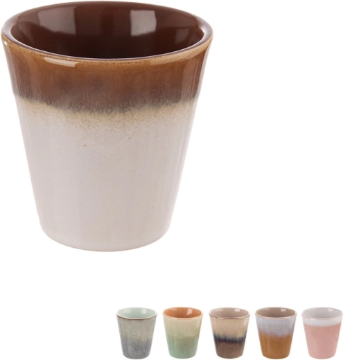 Kamnita skodelica za espresso 0,1 l brez ročaja (mešanica glazur)