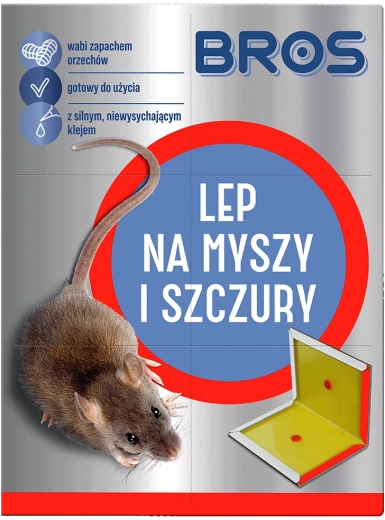 Lepljiva past za miši in podgane z vonjem oreškov BROS