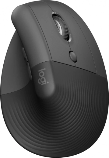 Ergonomska navpična miška Logitech Lift for Business, grafitna