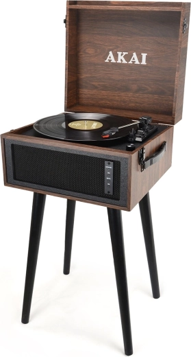 Akai ATT-101BT turntable with built-in speakers and Bluetooth
