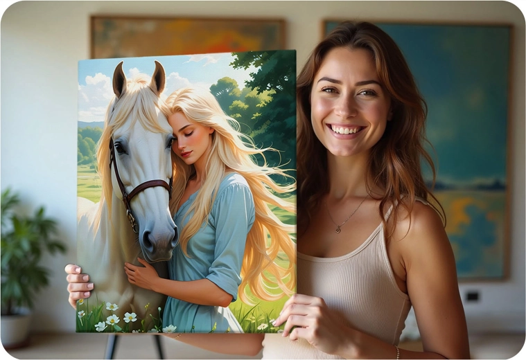 Žive barve in podroben motiv