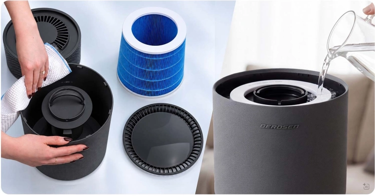 Easy filling and hygienic filter