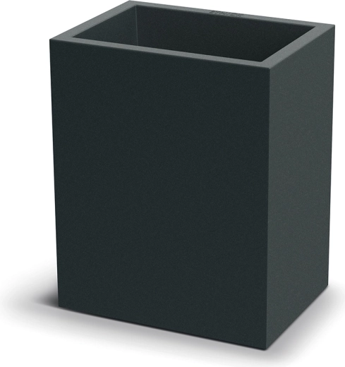 Cvetlični lonec Cubla Case visok 36 cm – temno siv