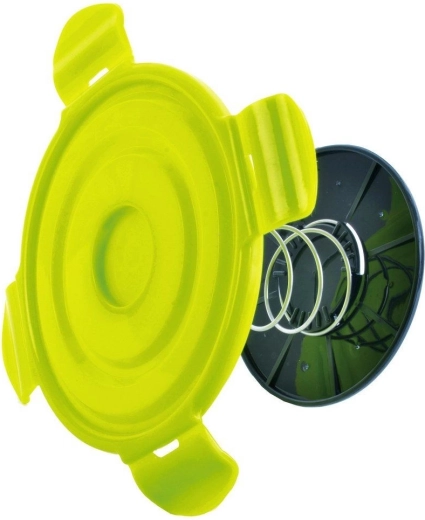 Tesno zapirajoč pokrov s 4 sponkami in silikonskim tesnilom