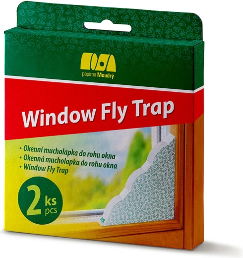 Okenska vogalna lepljiva past za muhe – dekorativni lovilec žuželk
