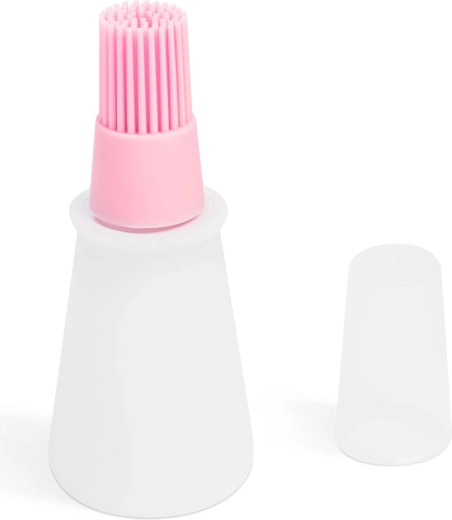 Pink Silicone Oil Brush with 60 ml Reservoir
