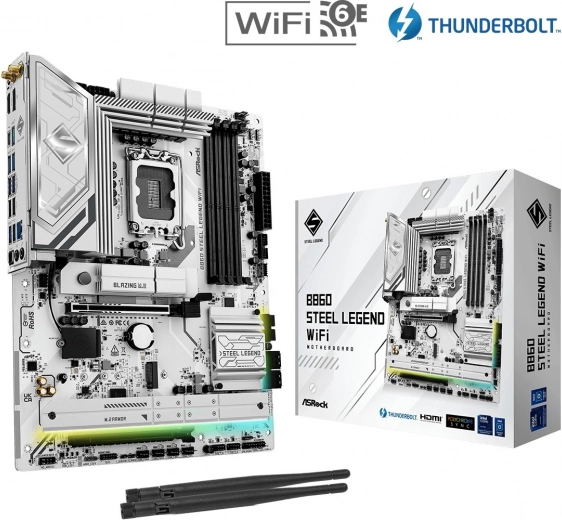Pregledna osnovna plošča z Wi‑Fi in podporo DDR5