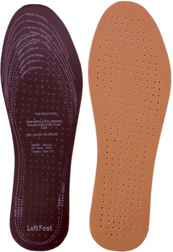 Vložki za čevlje iz imitacije usnja – 1 par