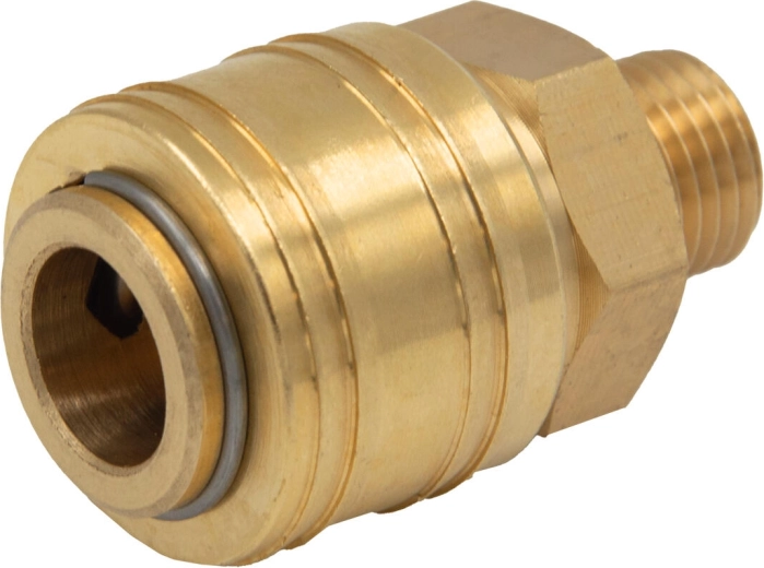 Hitri spoj z zunanjim navojem 1/4" iz medenine