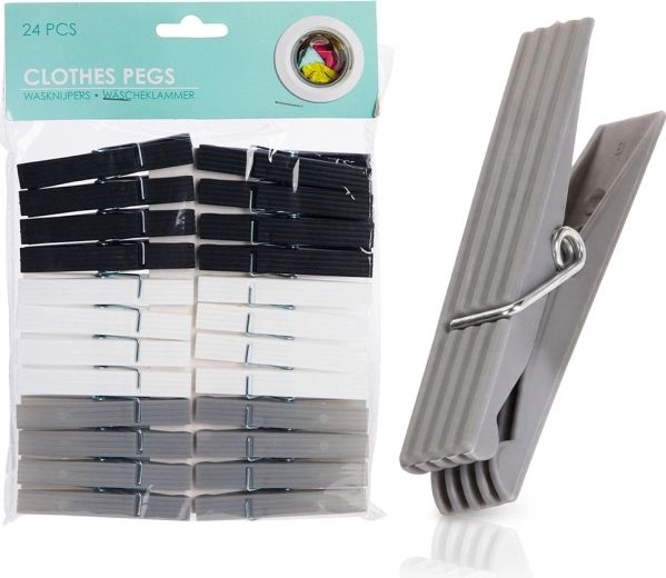 Plastične ščipalke za perilo Ultra Clean 24 kos