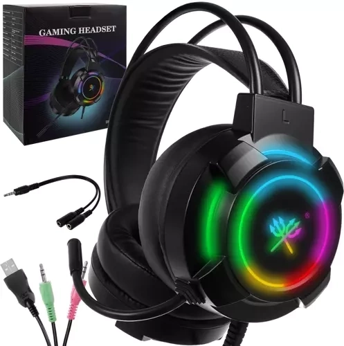 Igralne slušalke z mikrofonom DUNMOON RGB 5.1