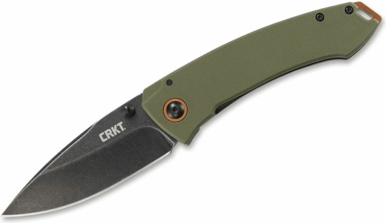 CRKT Tuna OD Green žepni nož 8,2 cm, stonewash, G10