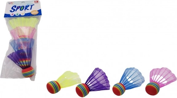 Barvne badmintonske košare 4 kos