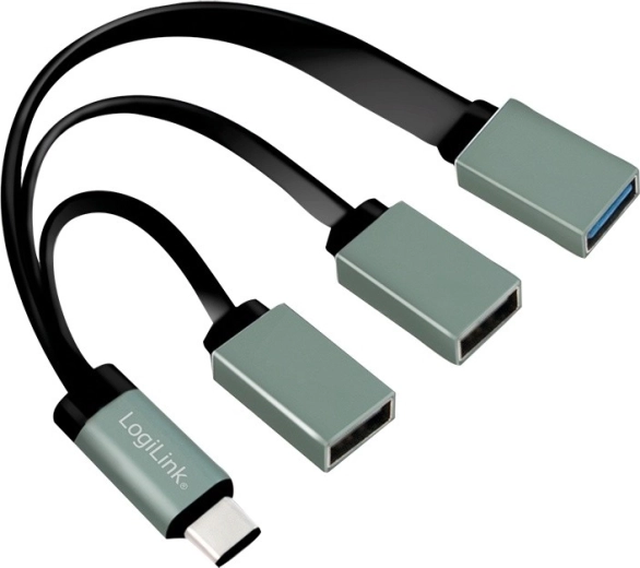 LogiLink USB-C razdelilnik 3.1 s 3× vrati USB-A