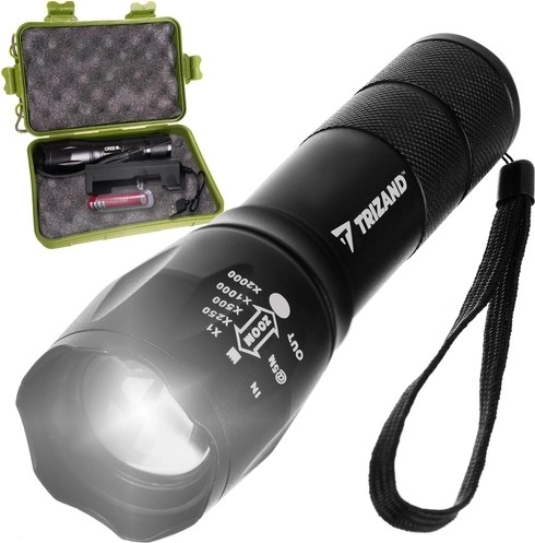 Taktična svetilka CREE LED T6 z USB polnjenjem