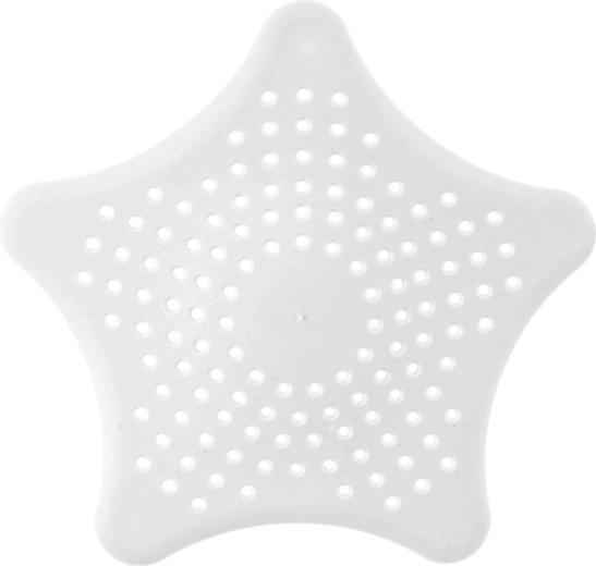 Cedilo za pomivalno korito s priseski 16 cm – zvezdica, belo