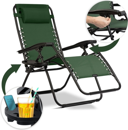 Praktična stranska mizica z držalom za pijačo in telefon