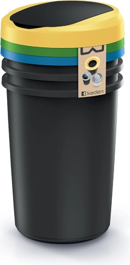 Koš za ločevanje odpadkov Compacta R Flap set 3×40 l