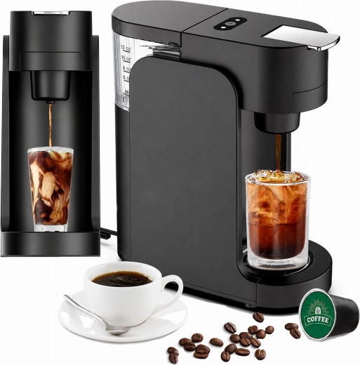 Capsule coffee machine 1450 W, 3.5 bar, black - 1 piece