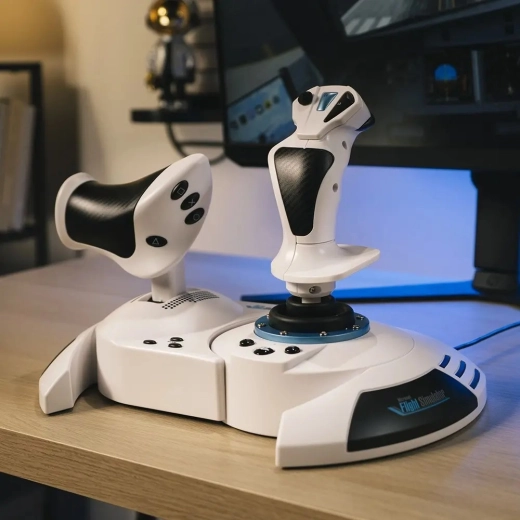 Realistic HOTAS control for flight simulators