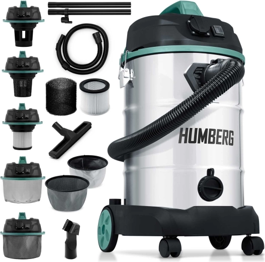 Industrijski sesalnik Humberg za mokro in suho sesanje 30 l 1600 W