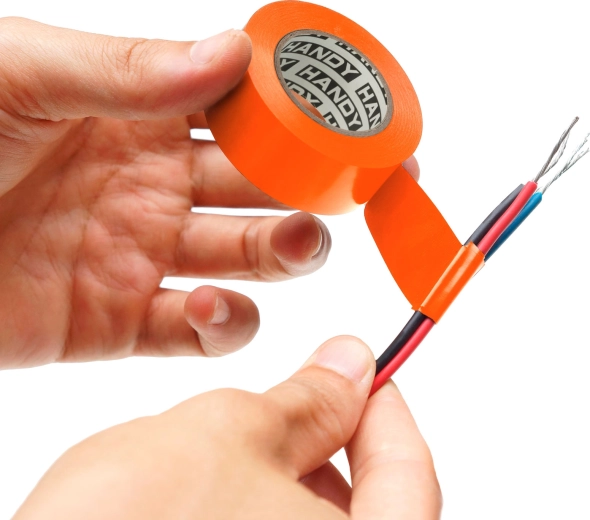 Črni PVC-izolirni trak – Oranžna