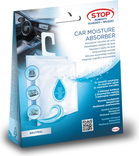 Ceresit Stop Moisture absorbent car sachets 2×50 g, neutral scent