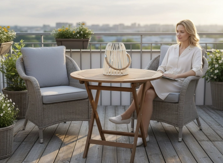 Stilsko vzdušje na balkonu in terasi