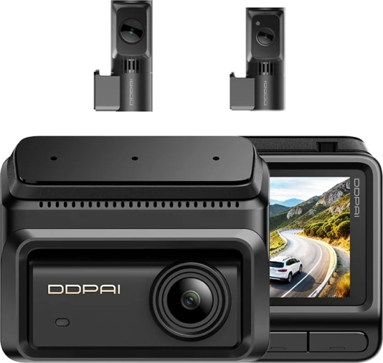 DDPAI Z90T three-channel 4K dash cam with GPS