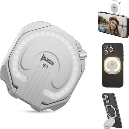 Wuben E1 belo magnetno ring svetilo za mobilnik 300 lm