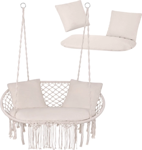 Kremni blazini za dvojni viseči stol štorkljino gnezdo GARDLOV