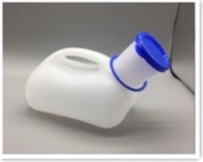 Portable men's urinal (urine bottle) with handle - 1 piece