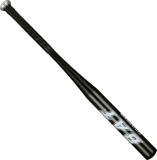 Aluminijasta bejzbolska palica 25" (64 cm) – lahka vadbena, črna