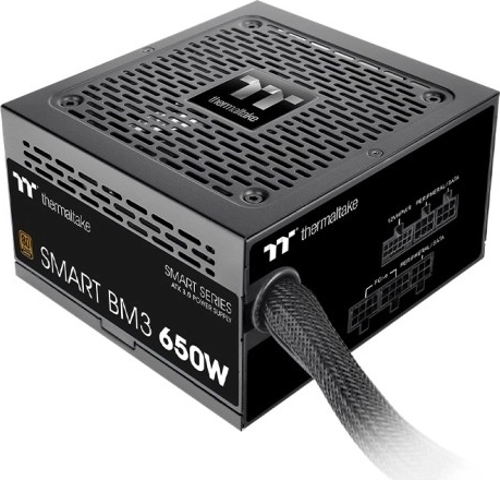 Thermaltake Smart BM3 650W modularni napajalnik 80+ Bronze ATX 3.0 (Gen5) z 140 mm ventilatorjem