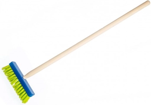 Modra metla z lesenim ročajem - 80 cm