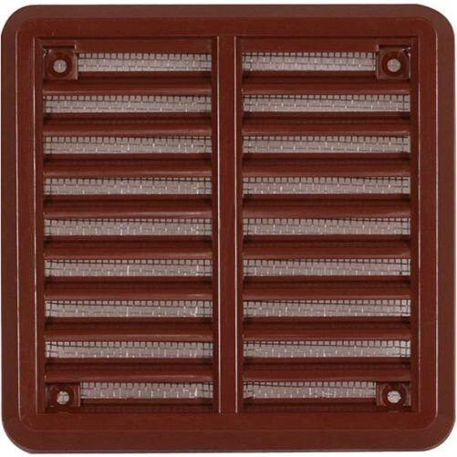 Prezračevalna rešetka z mrežico 150 × 150 mm rjava