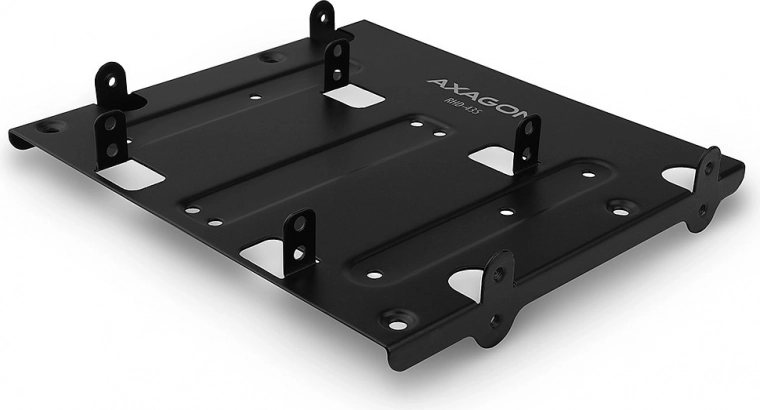 Kovinski montažni nosilec za 4x 2,5" HDD v 5,25" režo, črn