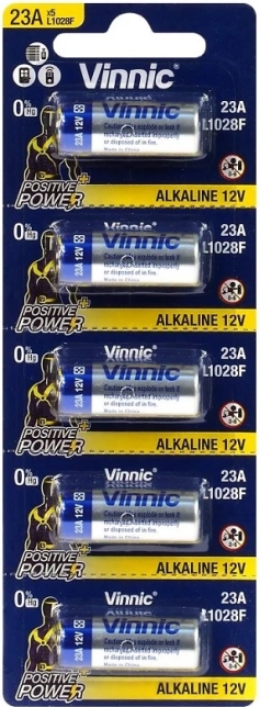Alkalna baterija Vinnic 23A za ključe avtomobila