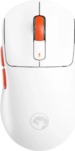 Brezžična igralna miška Marvo Niro 60W, bela